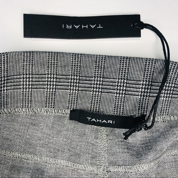 Tahari Mini Glen Plaid Jegging pants Size Large - Picture 8 of 11